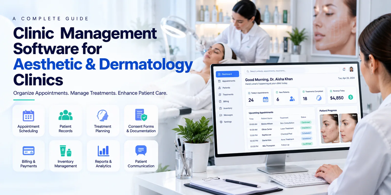 Clinic Management Software for Aesthetic and Dermatology Clinics — features, benefits and selection guide